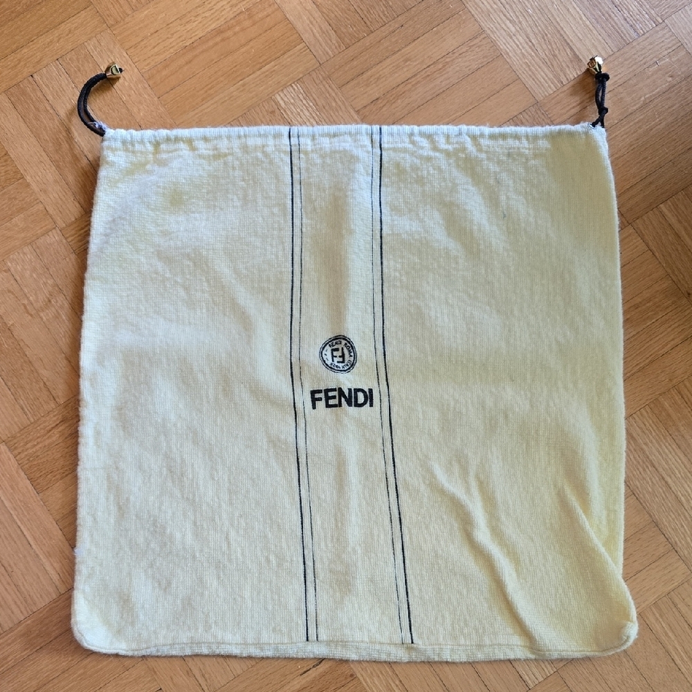 Vintage Fendi Cream Drawstring Dust Bag​